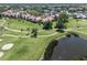 Scenic aerial of community condos near golf course and lake at 758 Village Cir # 106, Venice, FL 34292