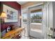 Charming view from inside condo front door with a peek outside at covered parking at 821 Waterside Dr # 205, Venice, FL 34285