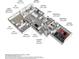 Detailed floor plan showcasing the layout of the residence, including bedroom and bathroom dimensions at 10808 Tarflower Dr # 102, Venice, FL 34293