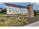 Eave's Bend at Artisan Lakes community sign with decorative landscaping and stone pillar at 11228 Fieldstone Dr, Palmetto, FL 34221