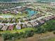 A planned community with lake views, lush greenery, and well-maintained homes at 12728 Richezza Dr, Venice, FL 34293