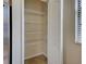 A pantry featuring wire shelving at 12728 Richezza Dr, Venice, FL 34293