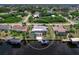 Waterfront property with a boat dock and screened in pool at 18302 Burkholder Cir, Port Charlotte, FL 33948