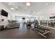 Well-equipped fitness center featuring treadmills, stationary bikes, and weight machines at 21057 Anclote Ct, Venice, FL 34293