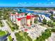 High-angle shot of the Venice Costa Brava showing the ample parking and community in a coastal setting at 232 Saint Augustine Ave # 505, Venice, FL 34285
