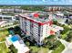 Scenic aerial shot showcases the condo and recreational amenities at 232 Saint Augustine Ave # 505, Venice, FL 34285