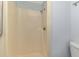 Bathroom area featuring a standard shower with white walls at 232 Saint Augustine Ave # 505, Venice, FL 34285