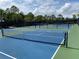 Community tennis and pickleball courts with well-maintained surfaces and netting at 249 Tracino Ter, Nokomis, FL 34275