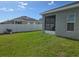 Spacious backyard with well-maintained lawn, screened lanai, and privacy fence, offering room for outdoor activities at 3003 58Th E Way, Palmetto, FL 34221