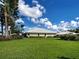 Beautiful backyard featuring a well-maintained lawn and peaceful surroundings at 3141 Heron Shores Dr, Venice, FL 34293