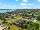 Aerial view of home near the water and community at 329 Myrtle Ave, Nokomis, FL 34275