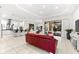 Bright living space showcases a sleek kitchen, dining area, and a seamless flow with stylish decor at 329 Myrtle Ave, Nokomis, FL 34275