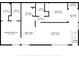 Detailed floor plan of the home showcasing the layout of the primary bedroom, living room, and kitchen at 3382 Mermoor Dr # 3201, Palm Harbor, FL 34685