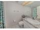 Neutral bathroom featuring a single vanity and a shower/tub combo at 528 W Venice Ave # 1, Venice, FL 34285