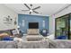 Relaxing living room offers a cozy atmosphere with stylish furnishings at 5674 Palmer Circle Dr # 203, Bradenton, FL 34211