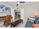 Lovely office leading to the living space with neutral tile floors at 5674 Palmer Circle Dr # 203, Bradenton, FL 34211
