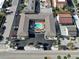 Wonderful courtyard property featuring a sparkling pool, seating area, and convenient parking at 701 Barcelona Ave # 101, Venice, FL 34285