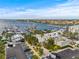 Aerial of a marina and waterfront buildings under a clear blue sky at 731 Flamingo Dr, Apollo Beach, FL 33572