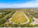 Aerial view of Apollo Beach park featuring a green space surrounded by a paved walking path at 731 Flamingo Dr, Apollo Beach, FL 33572