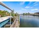 Dock and canal view of waterfront neighborhood at 731 Flamingo Dr, Apollo Beach, FL 33572