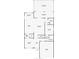 Detailed first floor plan showcasing the layout, dimensions, and flow of the living spaces and amenities at 9019 39Th Street Cir E, Parrish, FL 34219