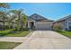 Charming single-Gathering home with a well-manicured lawn, mature landscaping, and a two-car garage at 12014 Creek Preserve Dr, Riverview, FL 33579