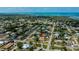 Expansive aerial view of a charming neighborhood near the Gulf, showcasing the property's prime location at 1203 Hudson Rd, Venice, FL 34293