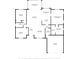 Detailed floor plan of the home, showcasing layout including bedrooms, kitchen, living spaces, and garage at 2424 Affinity Ln, North Port, FL 34286