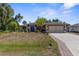 Charming single-story home featuring a two-car garage, well-manicured lawn, and inviting blue front door at 2424 Affinity Ln, North Port, FL 34286