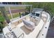 The boat has a white exterior and is docked near the mangrove trees at 2618 Titania Rd, Englewood, FL 34224