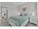 This charming bedroom features a 