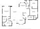 Detailed floor plan showing the layout of the home, including the primary bedroom, kitchen, and living room at 3851 Sterling Rd, Venice, FL 34293