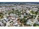 Aerial view of a neighborhood near the water; the property is outlined in red for clarity at 409 Armada S Rd, Venice, FL 34285