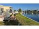 Backyard view of the pond at 417 Via Veneto, Venice, FL 34285