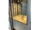 Close-up of a marbled-look bathroom vanity at 417 Via Veneto, Venice, FL 34285