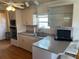 Kitchen with stainless steel sink, dishwasher and light counter seating at 417 Via Veneto, Venice, FL 34285