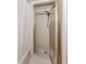 Bathroom featuring glass shower enclosure, tile flooring, and a neutral color scheme at 4270 Ascot Dr, North Port, FL 34291