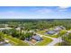 Beautiful aerial view showcases a charming single-Gathering home with deck in a desirable community at 4305 Heyward St, North Port, FL 34291