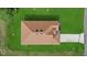 Aerial view of roof with well-maintained lawn at 4390 Asteria Ter, North Port, FL 34287