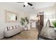 Inviting office nook with a view to the kitchen and seating for relaxing or working at 5739 Sabal Trace Dr # 102, North Port, FL 34287