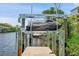 Boat and jet ski lifts for easy water access at 63 Palm Dr, Placida, FL 33946