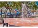 Ground level water fountain in the park with benches and street signs in the background at 755 Mohawk Rd, Venice, FL 34293