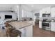 Bright and airy kitchen with stainless steel appliances, and eat-in counter with seating at 755 Mohawk Rd, Venice, FL 34293