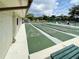 Shuffleboard court with clear markings, providing a recreational activity for residents at 821 Waterside Dr # 106, Venice, FL 34285