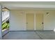 Close up view of the locked storage area attached to the unit carport at 821 Waterside Dr # 106, Venice, FL 34285