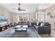 Bright living room with comfortable seating, large windows, neutral walls, and decorative accents at 1214 Rumson Ct, North Port, FL 34288