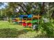 Colorful kayaks stacked on racks near the dock at 1240 Lucaya Ave, Venice, FL 34285