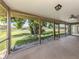 An enclosed patio provides beautiful views of the waterfront at 1240 Lucaya Ave, Venice, FL 34285