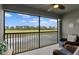 Covered lanai overlooking beautiful golf course and pond at 12440 Wellen Golf St # 204, Venice, FL 34293