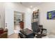 Home office featuring natural light and view to the dining area at 13486 Nobilio St, Venice, FL 34293